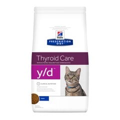 Сухой корм для кошек Hill's Prescription Diet Feline y/d, 1.5 кг цена и информация | Сухой корм для кошек | pigu.lt