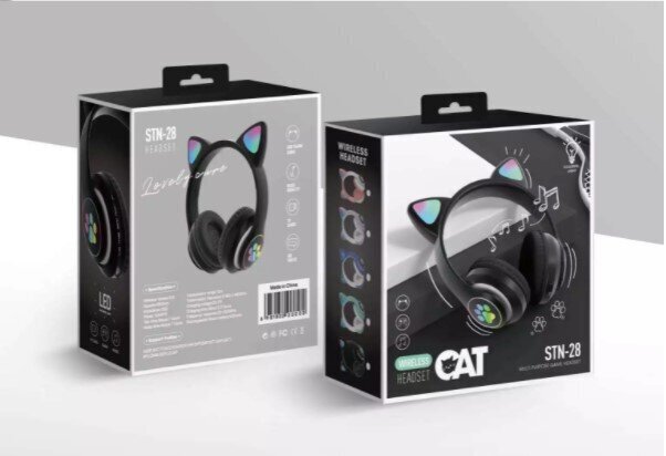 Livman JST-28 RGB Cat Ears kaina ir informacija | Ausinės | pigu.lt