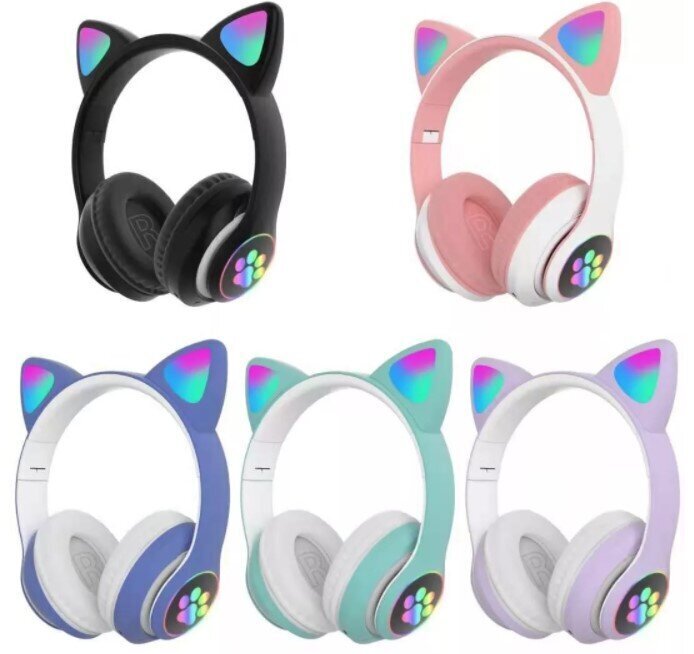 Livman JST-28 RGB Cat Ears kaina ir informacija | Ausinės | pigu.lt