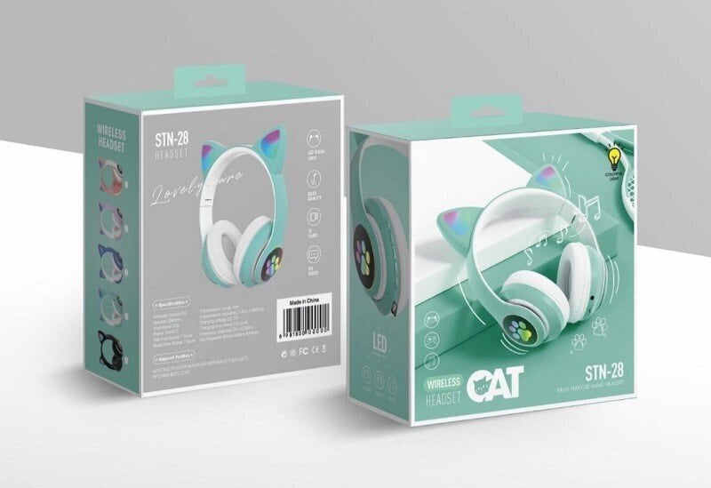 Livman JST-28 RGB Cat Ears kaina ir informacija | Ausinės | pigu.lt