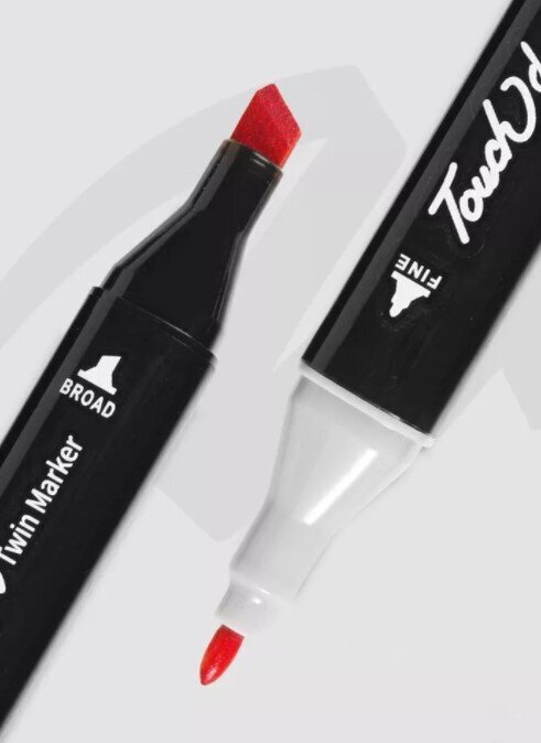 Dvipusiai markeriai-flomasteriai Touch, 48 vnt kaina ir informacija | Piešimo, tapybos, lipdymo reikmenys | pigu.lt