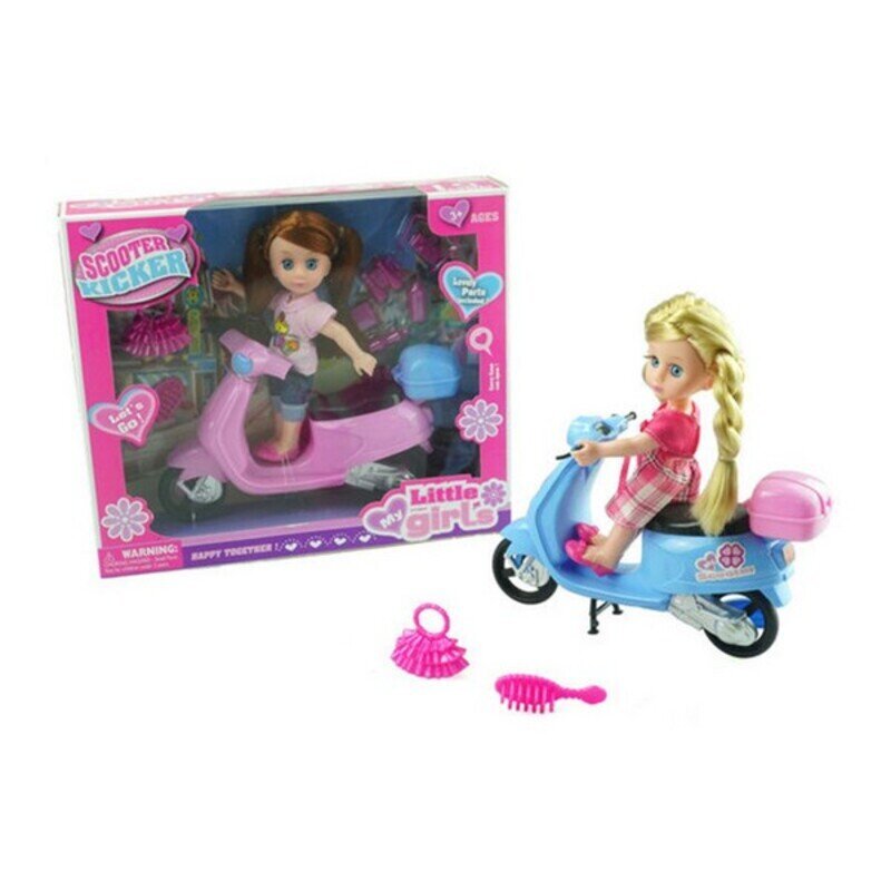 Lėlė Scooter Little Girls, 110685 цена и информация | Žaislai mergaitėms | pigu.lt
