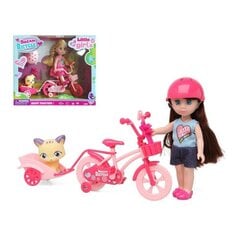 Lėlė su augintiniu Dream Bicycle kaina ir informacija | Žaislai mergaitėms | pigu.lt