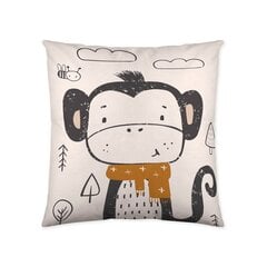 Чехол для подушки Popcorn Scarf Monkey (60 x 60 см) цена и информация | Декоративные подушки и наволочки | pigu.lt