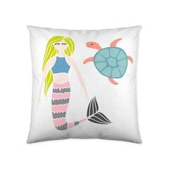 Наволочка для декоративной подушки Naturals Mermaids (50 x 50 cм) цена и информация | Декоративные подушки и наволочки | pigu.lt