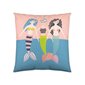 Pagalvėlės užvalkalas Naturals Mermaids (50 x 50 cm) kaina ir informacija | Dekoratyvinės pagalvėlės ir užvalkalai | pigu.lt