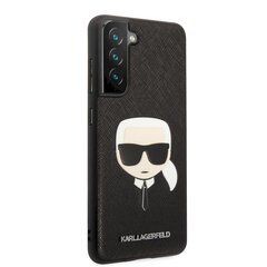 Karl Lagerfeld PU Saffiano Karl Head Case for Samsung Galaxy S21 FE 5G Black kaina ir informacija | Telefono dėklai | pigu.lt