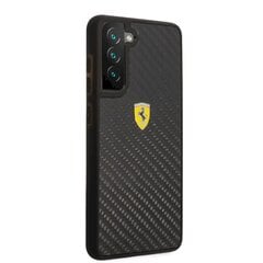 Ferrari Real Carbon Hard Case, skirtas Samsung Galaxy S21 FE 5G, juodas kaina ir informacija | Telefono dėklai | pigu.lt