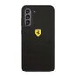 Ferrari Liquid Silicone Metal Logo Case, skirtas Samsung Galaxy S21 FE 5G, juodas kaina ir informacija | Telefono dėklai | pigu.lt