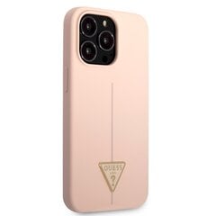 Guess Silicone Line Triangle чехол для iPhone 13 Pro Max Pink цена и информация | Чехлы для телефонов | pigu.lt