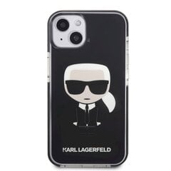 Karl Lagerfeld TPE Full Body Ikonik чехол для iPhone 13 mini черный цена и информация | Чехлы для телефонов | pigu.lt
