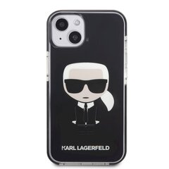 Karl Lagerfeld dėklas, skirtas iPhone 13, juodas kaina ir informacija | Telefono dėklai | pigu.lt