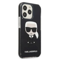 Karl Lagerfeld TPE Full Body Ikonik чехол для iPhone 13 Pro Max черный цена и информация | Чехлы для телефонов | pigu.lt