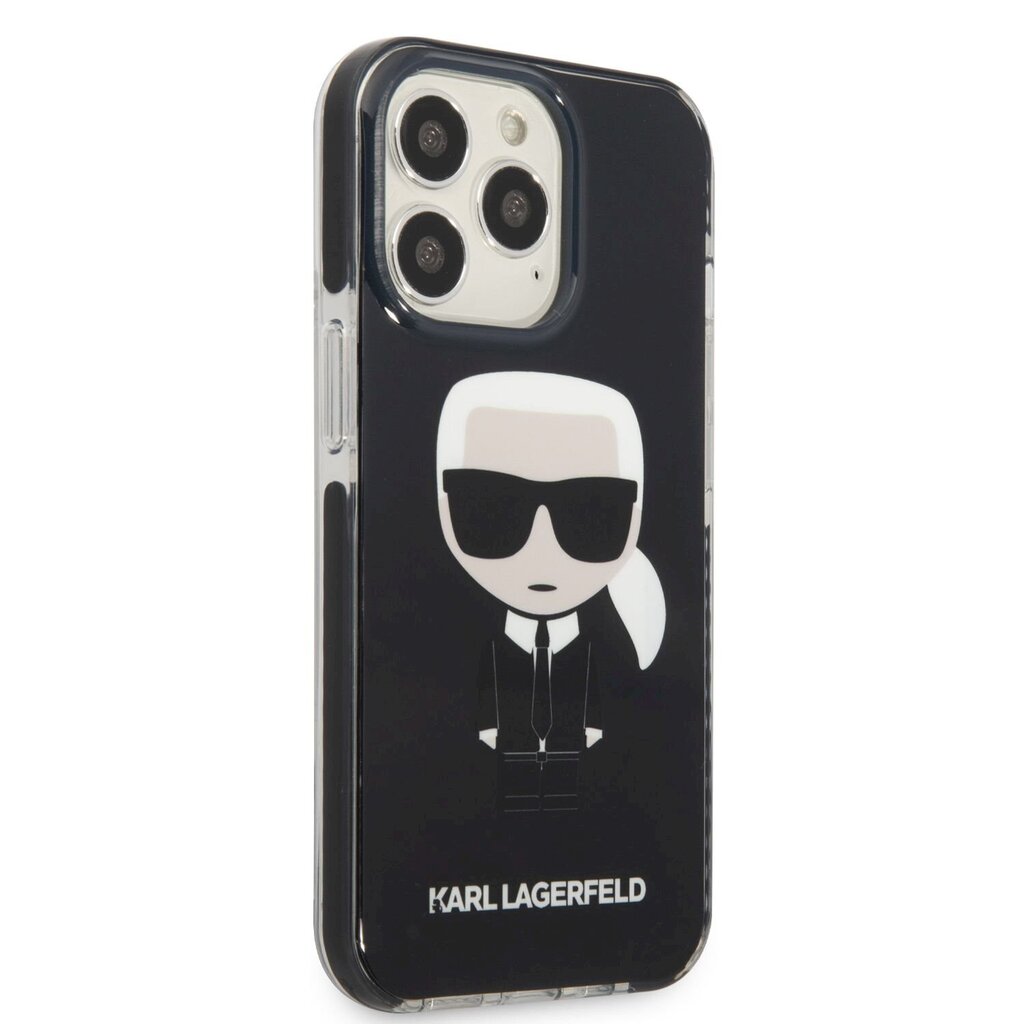 Karl Lagerfeld TPE Full Body Ikonik чехол для iPhone 13 Pro Max черный цена  | pigu.lt