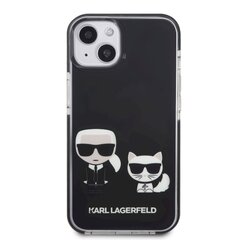 Karl Lagerfeld TPE Karl and Choupette чехол для iPhone 13 черный цена и информация | Чехлы для телефонов | pigu.lt