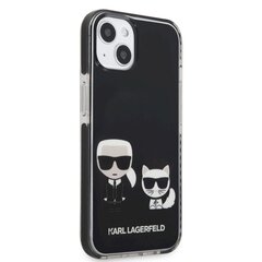 Karl Lagerfeld TPE Karl and Choupette чехол для iPhone 13 черный цена и информация | Чехлы для телефонов | pigu.lt