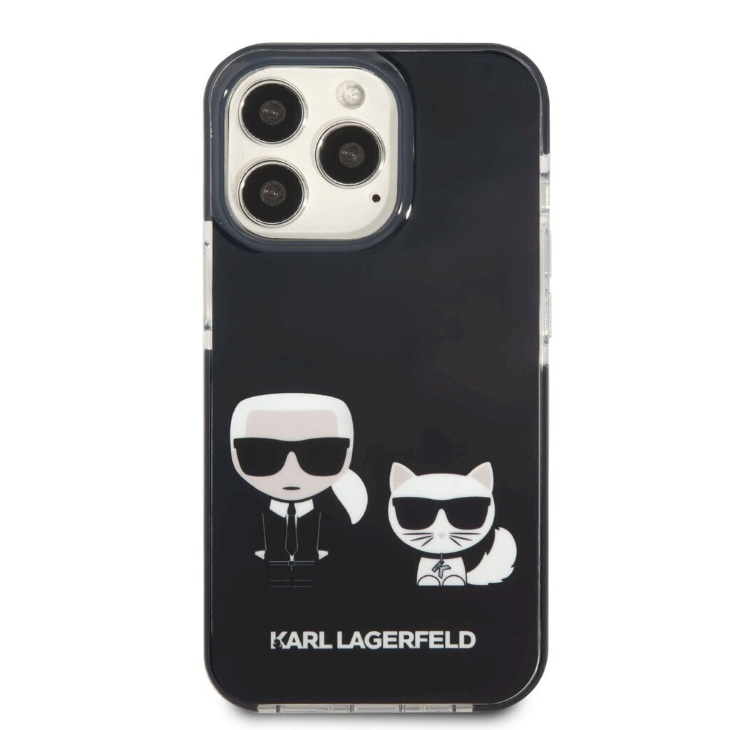 Karl Lagerfeld dėklas, skirtas iPhone 13 Pro, juodas kaina ir informacija | Telefono dėklai | pigu.lt