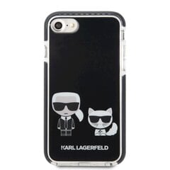 Karl Lagerfeld dėklas, skirtas Phone 7/8/SE2020/SE2022, juodas kaina ir informacija | Telefono dėklai | pigu.lt