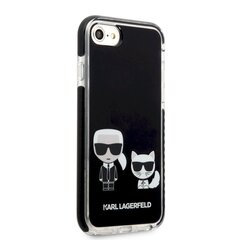 Karl Lagerfeld dėklas, skirtas Phone 7/8/SE2020/SE2022, juodas kaina ir informacija | Telefono dėklai | pigu.lt