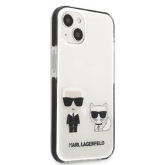 Karl Lagerfeld TPE Karl and Choupette чехол для iPhone 13 mini White цена и информация | Чехлы для телефонов | pigu.lt