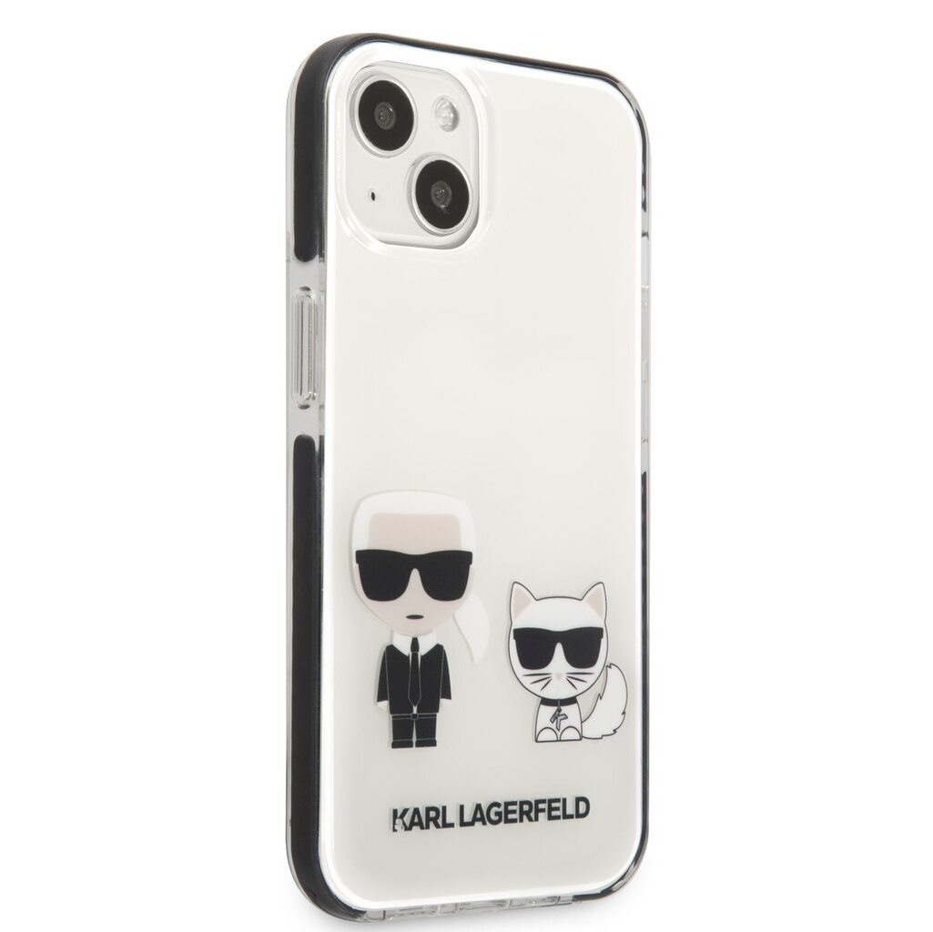 Dėklas Karl Lagerfeld skirtas iPhone 13, balta kaina ir informacija | Telefono dėklai | pigu.lt