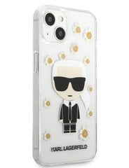 Karl Lagerfeld Ikonik Flower чехол для iPhone 13 mini прозрачный цена и информация | Чехлы для телефонов | pigu.lt