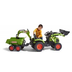 Трактор с прицепом FALK Kubota Orange, от 3 лет kaina ir informacija | Игрушки для мальчиков | pigu.lt