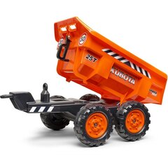 Трактор с прицепом FALK Kubota Orange, от 3 лет цена и информация | Игрушки для мальчиков | pigu.lt