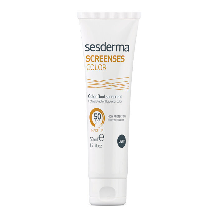 Spalvą suteikiantis kremas Sesderma screenses spf50, 50 ml цена и информация | Kremai nuo saulės | pigu.lt