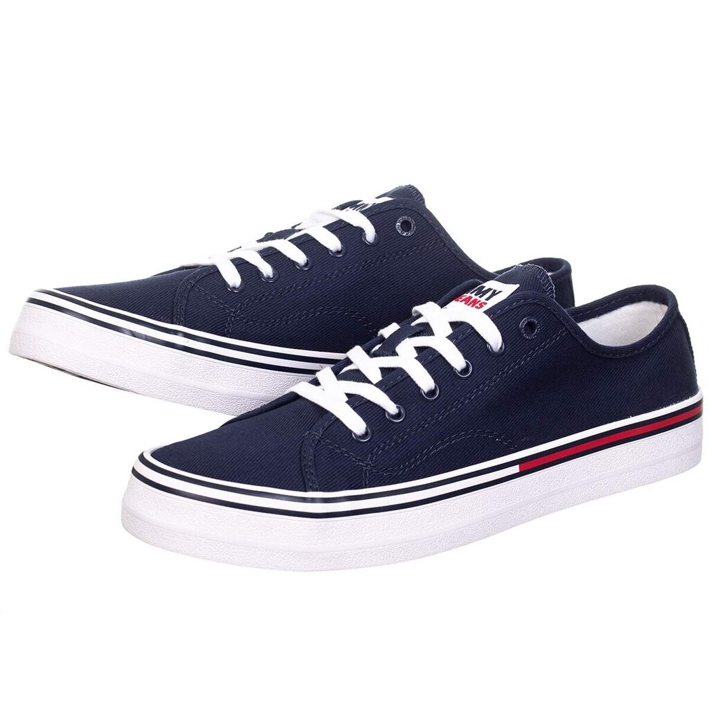 Vyriški sportiniai bateliai Tommy Hilfiger JEANS ESSENTIAL LOW CUT, TAMSIAI MĖLYNI EM0EM00962 C87 44105 kaina ir informacija | Kedai vyrams | pigu.lt