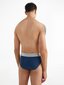 Vyriškos trumpikės Calvin Klein HIP BRIEF 3 poros, raudonos/tamsiai mėlynos/grafito 000NB3129A 109 45182 цена и информация | Trumpikės | pigu.lt