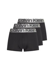 Мужские трусы Calvin Klein LOW RISE TRUNK 3 пары, черные 000NB3074A 7V1 45186. цена и информация | Мужские трусы | pigu.lt