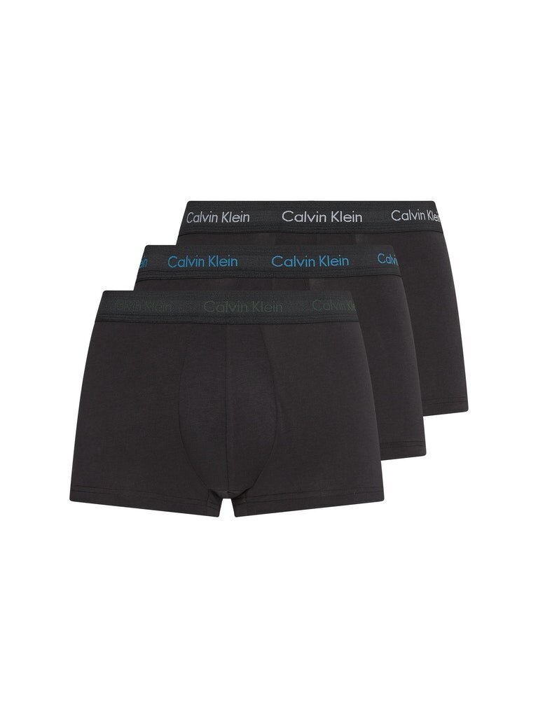 Vyriški trumpikės Calvin Klein LOW RISE TRUNK 3 poros, juodos 0000U2664G 1TT 45090 L цена и информация | Trumpikės | pigu.lt