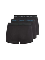 Vyriški trumpikės Calvin Klein LOW RISE TRUNK 3 poros, juodos 0000U2664G 1TT 45090 L kaina ir informacija | Trumpikės | pigu.lt