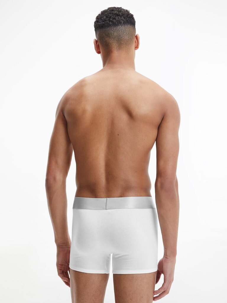 Vyriški trumpikės Calvin Klein TRUNK, 3 poros, baltos/pilkos/juodos 000NB3130A MPI 45084 XXL kaina ir informacija | Trumpikės | pigu.lt