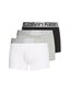 Vyriški trumpikės Calvin Klein TRUNK, 3 poros, baltos/pilkos/juodos 000NB3130A MPI 45084 XXL цена и информация | Trumpikės | pigu.lt