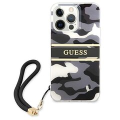 Guess чехол для iPhone 13 Pro Max 6,7" GUHMP13XLSLMGBK черный hardчехол Silicone Script Gold Logo цена и информация | Чехлы для телефонов | pigu.lt