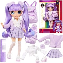 Кукла Rainbow High Junior High Fashion Doll - Violet Willow (Violet) (22 cm) цена и информация | Игрушки для девочек | pigu.lt