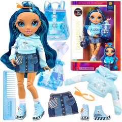 Кукла Rainbow High Junior High Fashion Doll - Skyler Bradshaw (Blue) (22 cm) цена и информация | Игрушки для девочек | pigu.lt