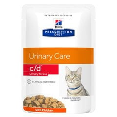 Hill's PRESCRIPTION DIET c/d Urinary Stress Feline su vištiena, 12 x 85 g kaina ir informacija | Konservai katėms | pigu.lt