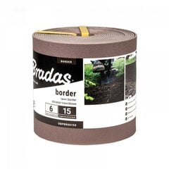 Vejos atitvaras Bradas Border 6 m x 15 cm, rudas цена и информация | Заборы и принадлежности к ним | pigu.lt