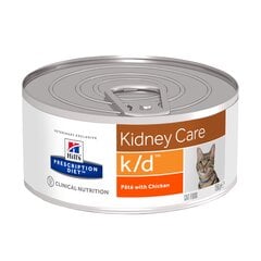Консерва с курицей Hill's Prescription Diet k/d Feline, 156 г цена и информация | Консервы для кошек | pigu.lt