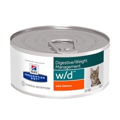 Hill's Prescription Diet w/d Feline su vištiena, 156 g kaina ir informacija | Konservai katėms | pigu.lt