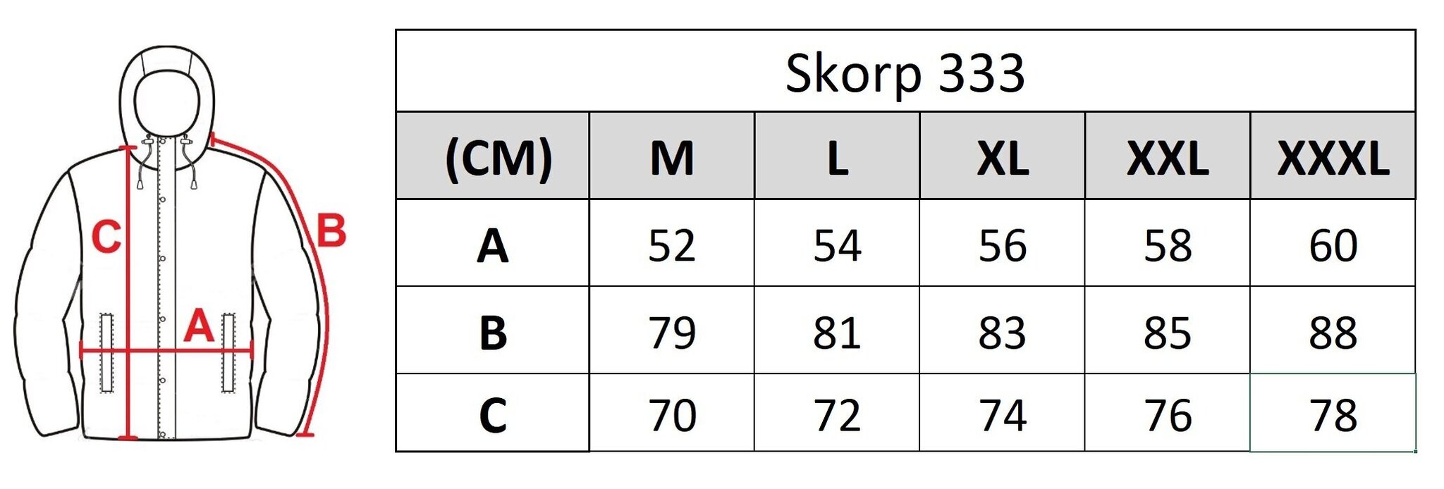 Striukė vyrams Skorp 333 kaina ir informacija | Vyriškos striukės | pigu.lt