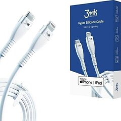 USB кабель 3mk Hyper Silicone Cable Lightning 20W, 1 м цена и информация | Кабели для телефонов | pigu.lt