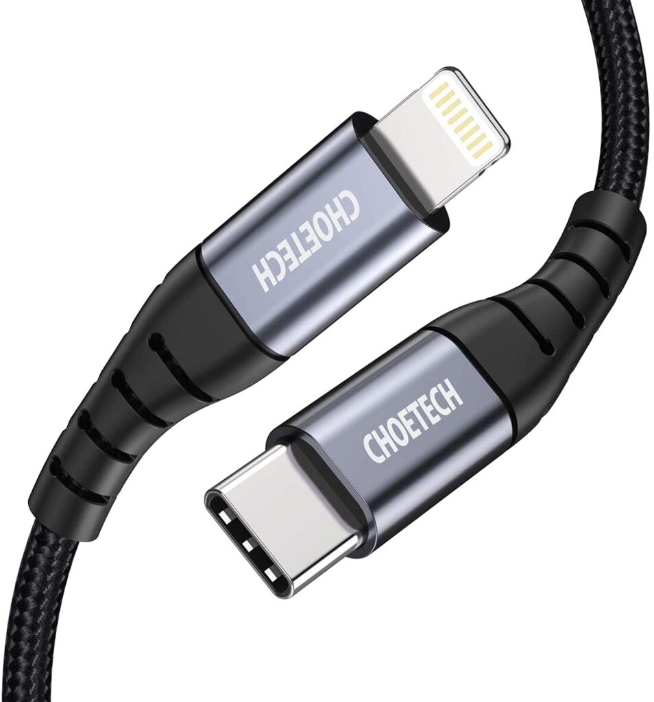 Choetech IP0039, USB-C/Lightning, 1.2 m kaina ir informacija | Kabeliai ir laidai | pigu.lt