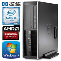 HP 8100 Elite SFF i5-650 4GB 480SSD R5-340 2GB DVD WIN7Pro kaina ir informacija | Stacionarūs kompiuteriai | pigu.lt