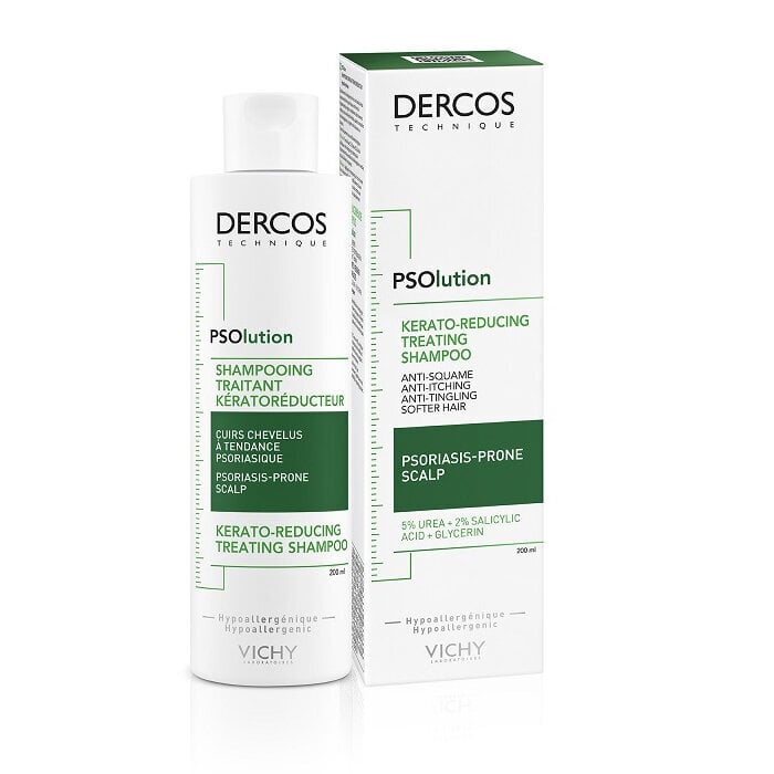 Šampūnas nuo pleiskanų Vichy Dercos PSolution Anti-Dandruff Psoriasis Shampoo, 200 ml kaina ir informacija | Šampūnai | pigu.lt