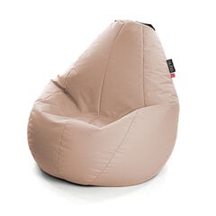 Кресло-мешок Qubo™ Comfort 90 Latte POP FIT цена и информация | Кресла-мешки и пуфы | pigu.lt
