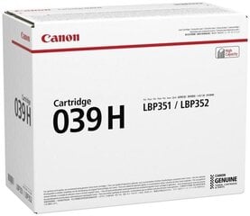 Canon 039H 0288C001 BK Toner, juodas kaina ir informacija | Kasetės rašaliniams spausdintuvams | pigu.lt